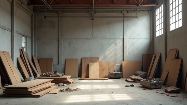 Des matériaux de construction à prix réduits en fin de chantier